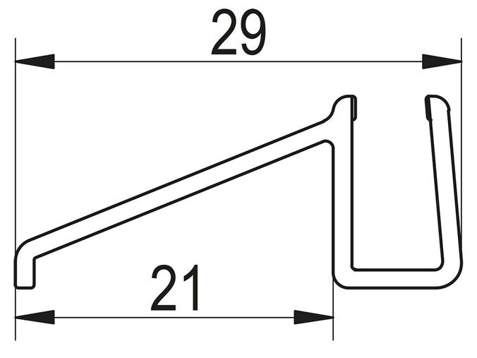 RONAL Top-Line S Vodorovné těsnění pro 6mm sklo, ks