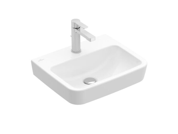 Villeroy & Boch O.novo Umývátko 500x370 mm, bez přepadu, otvor pro baterii, alpská bílá