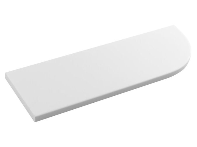 Sapho ABELINE rohová police rockstone 300x100mm, excentrická, bílá mat