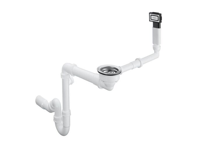 Hansgrohe Odtokové soupravy Odtoková a přepadová souprava pro granitový jednodřez, chrom