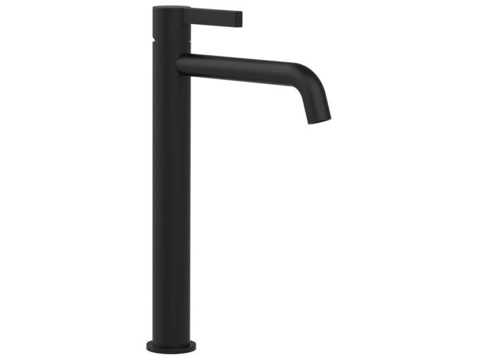 Sapho ICONIC stojánková umyvadlová baterie vysoká, bez výpusti, černá mat