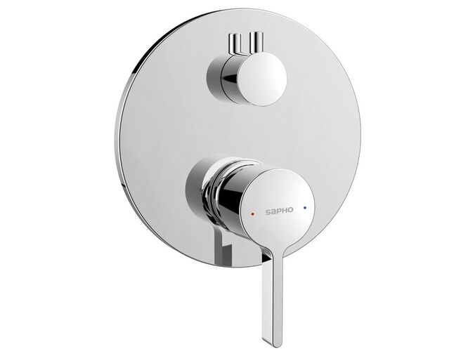Sapho ICONIC podomítková sprchová baterie, 2 výstupy, chrom