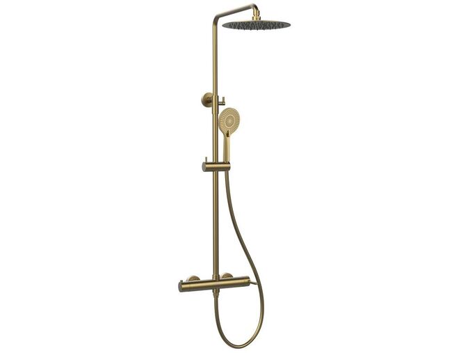 Sapho ICONIC sprchový sloup s pákovou baterií, zlato mat