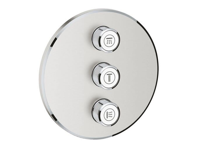 Grohe Grohtherm SmartControl Třícestný ovladač pod omítku, supersteel