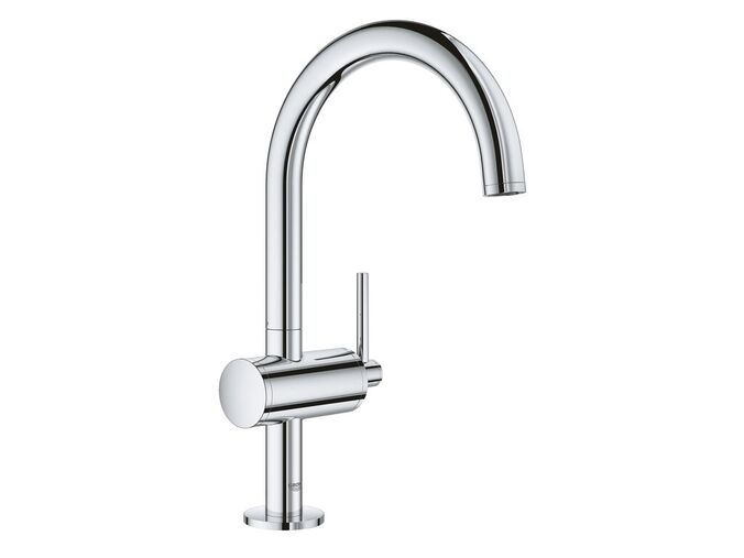 Grohe Atrio Umyvadlová baterie s výpustí a otočným výtokem, velikost L, chrom