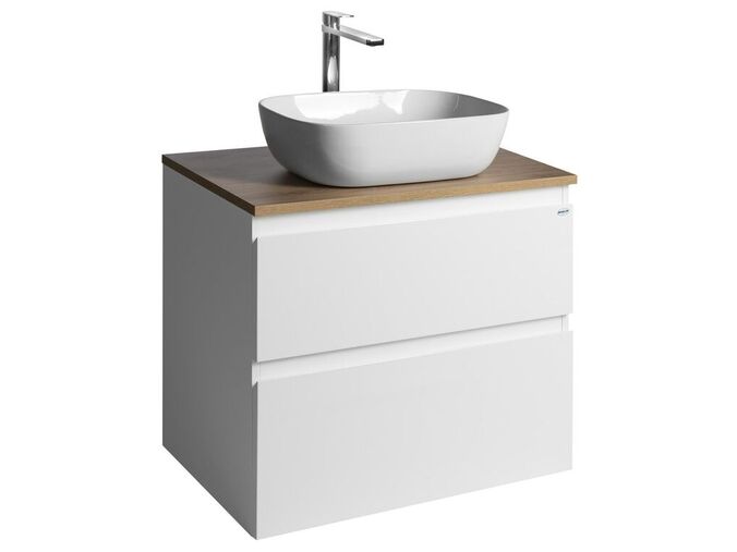 Aqualine ALTAIR skříňka s deskou 68 cm, bílá/dub emporio