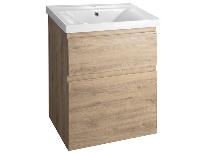 Aqualine ALTAIR umyvadlová skříňka 57x72,5x45cm, dub emporio