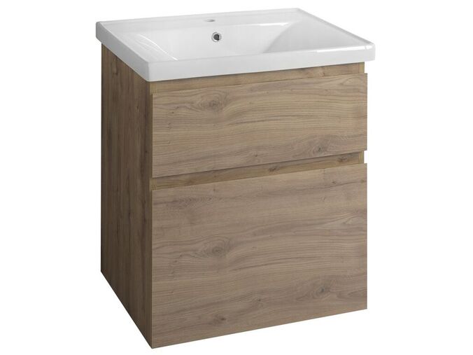 Aqualine ALTAIR umyvadlová skříňka 61,5x72,5x45cm, dub emporio