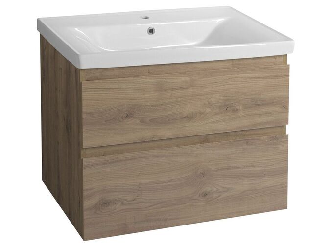 Aqualine ALTAIR umyvadlová skříňka 77,5x60x45cm, dub emporio