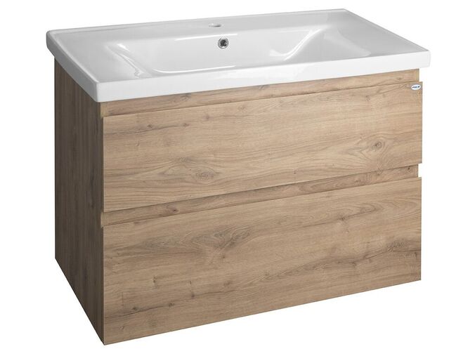 Aqualine ALTAIR umyvadlová skříňka 86,5x60x45cm, dub emporio
