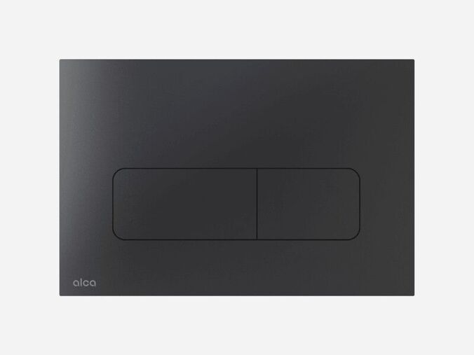 Alcadrain Moon ovládací tlačítko Black, pro 2 množství splachování, nerez, černá mat