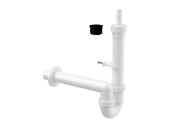 Alcadrain Sifon pračkový trubkový DN40, bílá