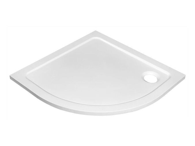 Aqualine Aqualine TECMI AKCE sprchová vanička z litého mramoru, čtvrtkruh 90x90x3 cm, R55