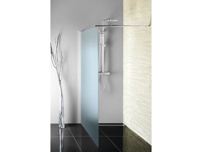 Aqualine WALK-IN zástěna jednodílná k instalaci na zeď, 800x1900 mm, sklo matné