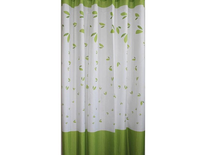 Aqualine Sprchový závěs 180x180cm, polyester, zelené listy