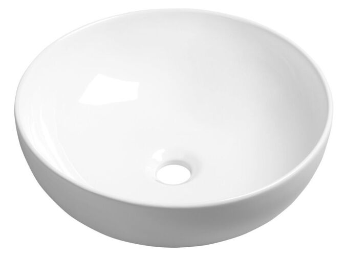 Sapho RONDANE keramické umyvadlo na desku Ø 41 cm, bílá