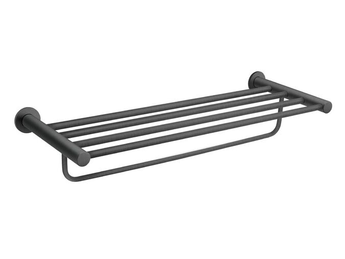 Novaservis Velký držák ručníků se závěsem SMILE, gun metal
