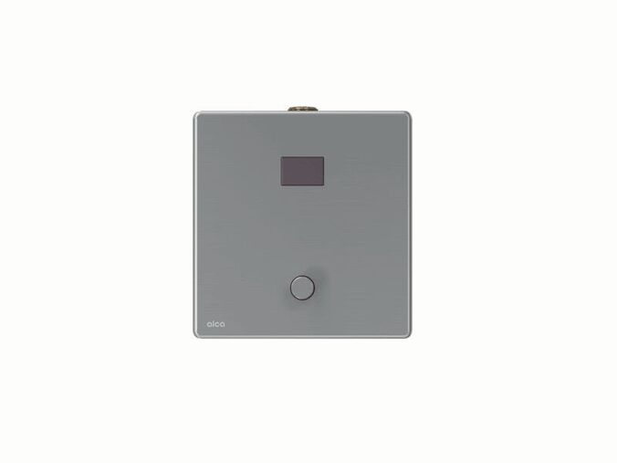 Alcadrain automatický splachovač pisoáru s manuálním ovládáním 12 V, kov