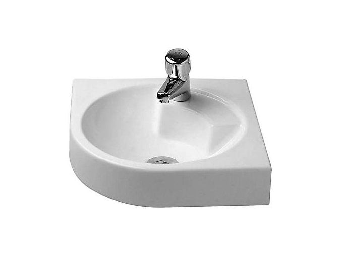 Duravit Architec umyvadlo 635x54 cm, bez přepadu, otvor pro baterii, bílá