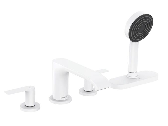 Hansgrohe Vivenis Baterie na okraj vany, 4-otvorová instalace, sBox, matná bílá