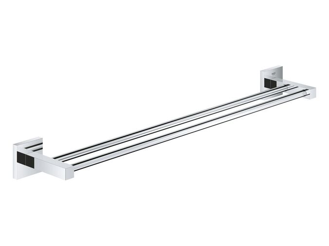 Grohe QuickFix Start Cube Dvojitý držák na ručníky, chrom