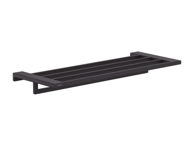 Hansgrohe AddStoris Polička s držákem ručníků, délka 650 mm, matná černá