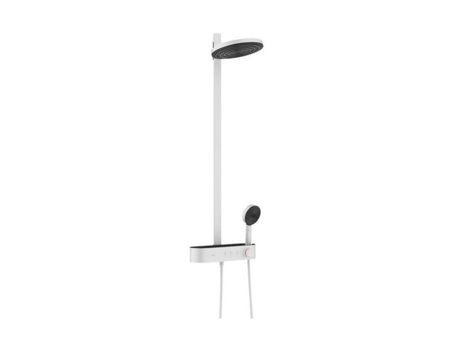 Hansgrohe Pulsify Sprchový set s termostatem, průměr 26 cm, 3 proudy, EcoSmart, matná bílá