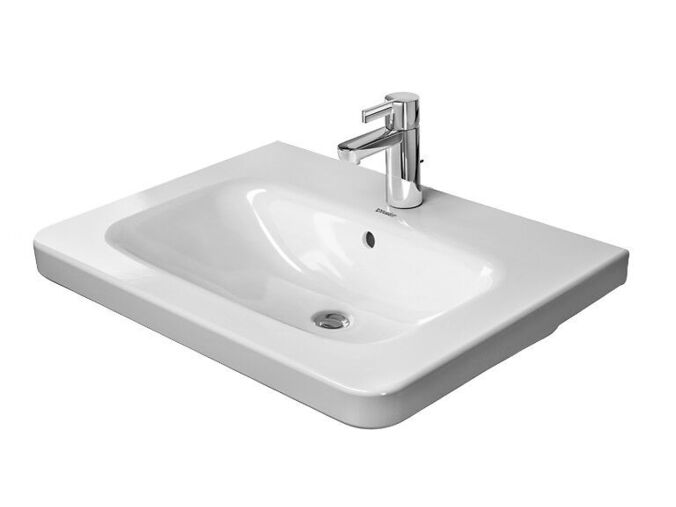 Duravit DuraStyle umyvadlo 80x48 cm, přepad, otvor pro baterii, WonderGliss, bílá
