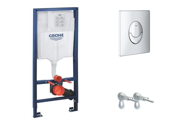 Grohe Rapid SL Předstěnový instalační set pro závěsné WC, výška 1,13 m, ovládací tlačítko Skate Air, chrom