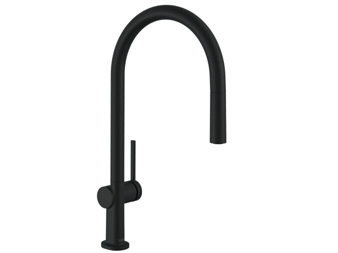 Hansgrohe Talis M54 Dřezová baterie Talis s výsuvnou koncovkou, sBox, matná černá
