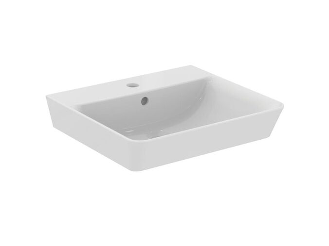 Ideal Standard Connect Air Umyvadlo Cube 500x450x160 mm, s přepadem, otvor pro baterii, bílá