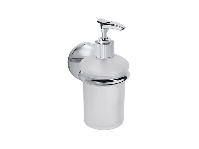 Bemeta Alfa dávkovač tekutého mýdla 200 ml, sklo matné/chrom