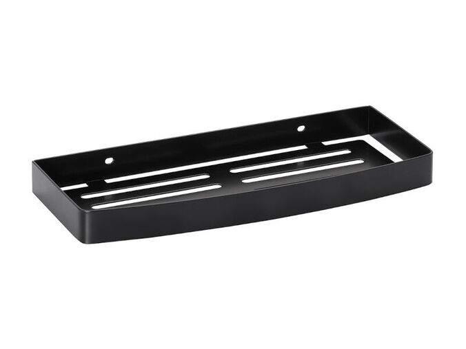 Bemeta Dark polička do sprchy obdélníková, černá