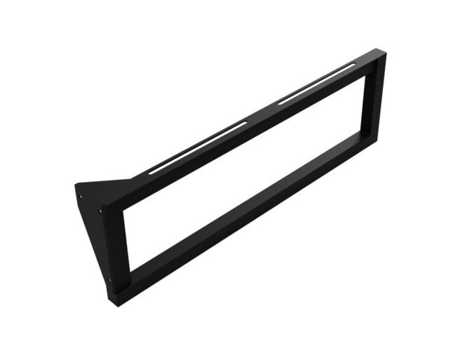Bemeta konzole umyvadlová s držákem ručníků levá, 49 cm, černá
