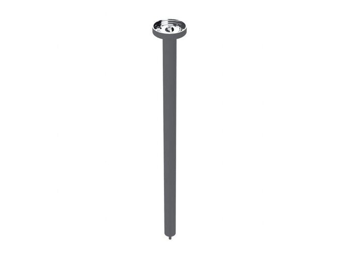 Bemeta tyč do stropu pro skládané tyče, délka 30 cm, stříbrná lesk