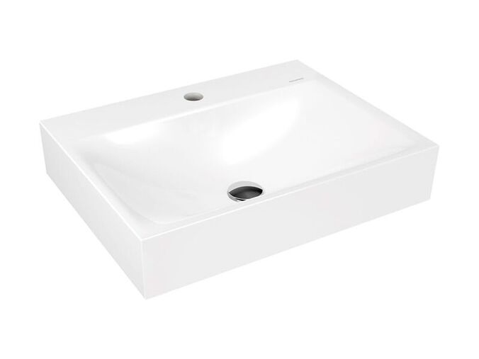Kaldewei SILENIO 3044, umyvadlo na stěnu, bez přepadu, 600x460x120mm, bílá, Perl-Effekt, 1 otvor pro baterii