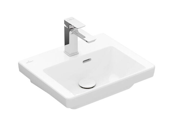 Villeroy & Boch Subway 3.0 Umývátko 450x370 mm, s přepadem, otvor pro baterii, CeramicPlus, Stone White
