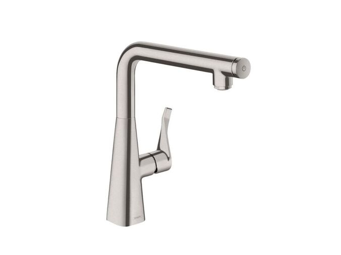 Hansgrohe Metris Select M71 Dřezová baterie, vzhled nerezu