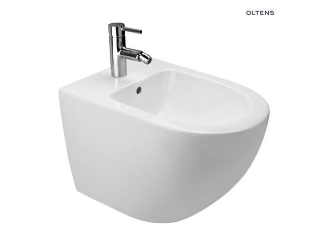 Oltens Hamnes závěsný bidet s povrchovou úpravou SmartClean, bílý