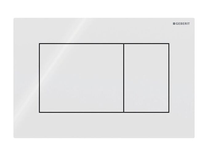 Geberit Sigma01 Square ovládací tlačítko, pro 2 množství splachování, bílá