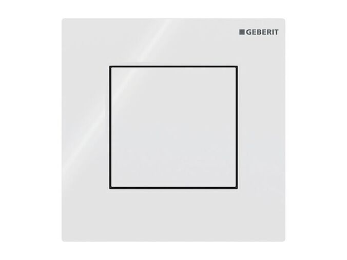 Geberit Typ 01 Square pneumatické ovládání splachování pisoárů, alpská bílá