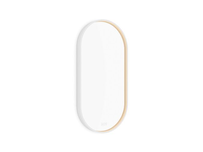 Nimco Zrcadla Bílé LED zrcadlo 400x800 se dvěma dotykovými senzory