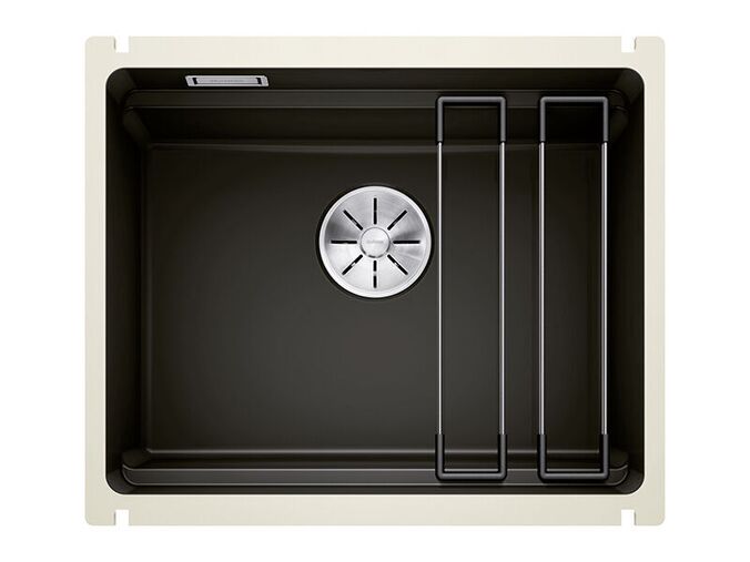 Blanco Etagon 500 keramický dřez, 540x456 mm, s pojezdy, černá
