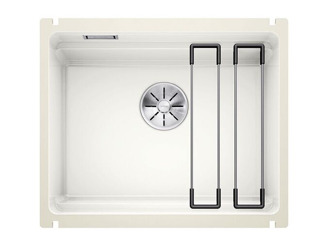 Blanco Etagon 500 keramický dřez, 540x456 mm, s pojezdy, lesklá bílá