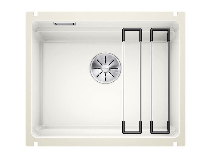 Blanco Etagon 500 keramický dřez, 540x456 mm, s pojezdy, lesklá bílá