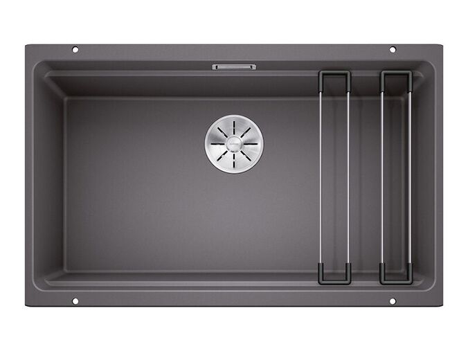 Blanco Etagon 700-U Silgranitový dřez, 730x460 mm, s pojezdy, šedá skála