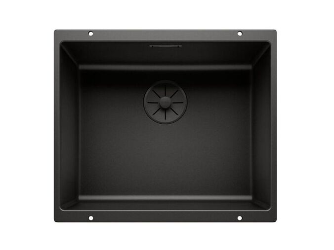 Blanco Subline 500-U Silgranitový dřez, 530x460 mm, Black Edition, černá