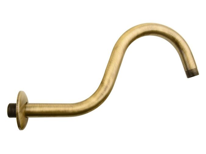 Sapho Sprchové ramínko kulaté tvar S, 300mm, bronz