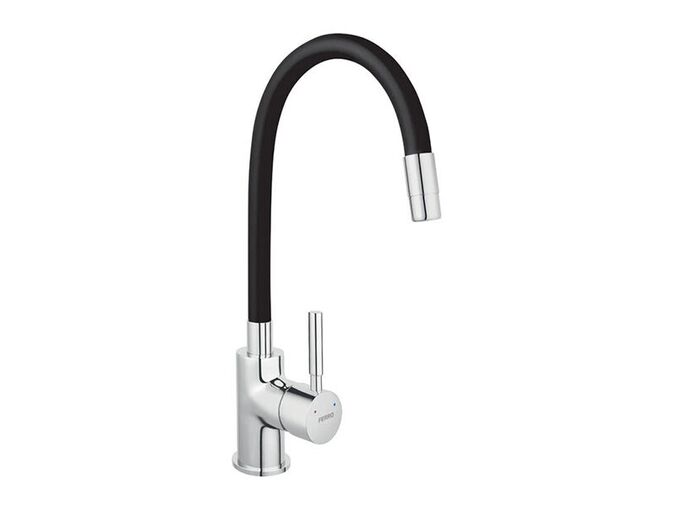 Novaservis Dřezová stojánková baterie pro beztlaké průtokové ohřívače, černá-chrom