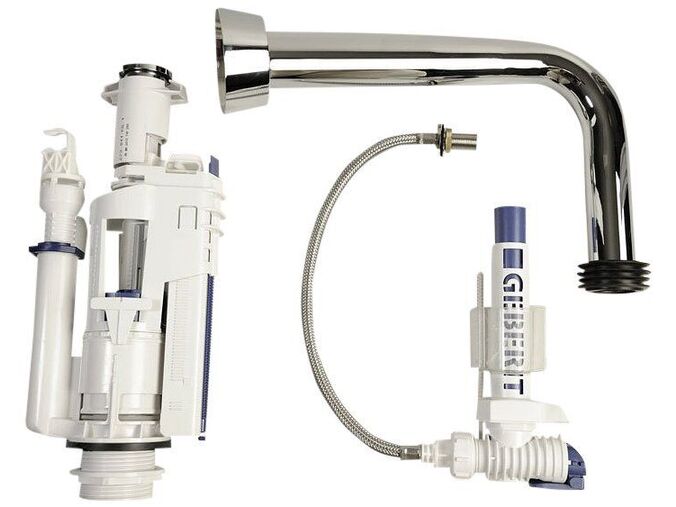 GSI CLASSIC splachovací mechanismus k WC nádržce nízké, chrom